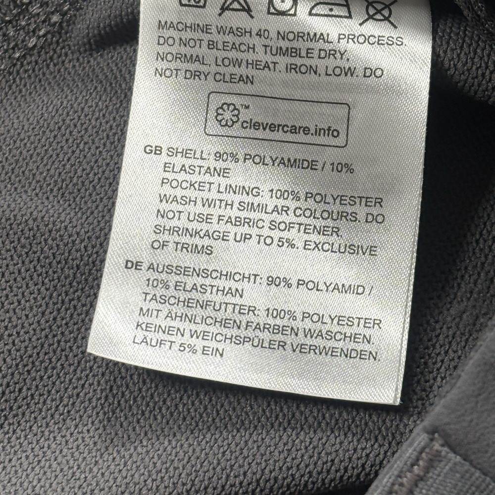 Haglofs Moran Water Repellent Wind Soft Shell Pants Gray Hiking Trekking 34x33 - Picture 14 of 16